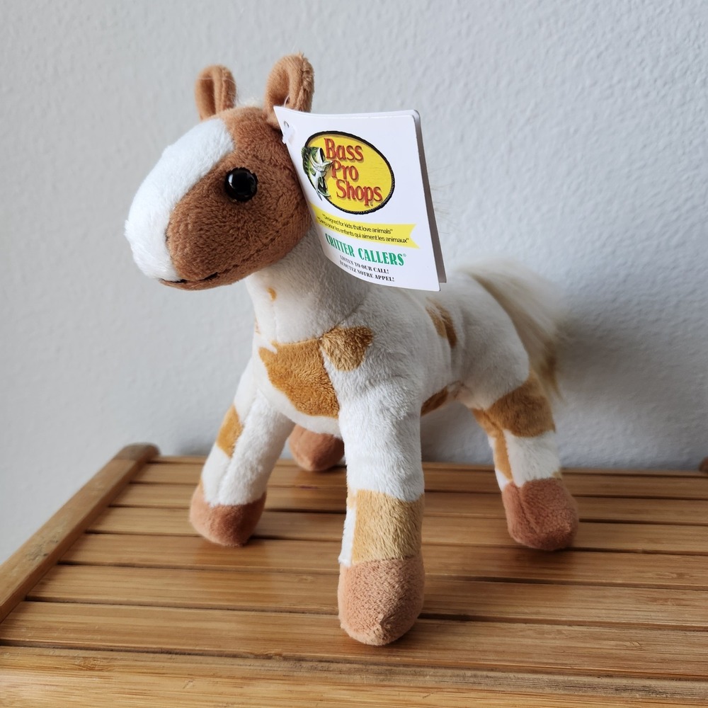 Bass Pro Shops Plush Pinto Horse Pony Plush Stuffed Animal Critter Callers Neigh